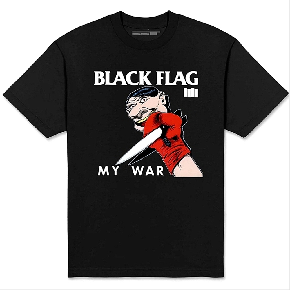 Black Flag My War Album Cover Punk Shirt